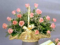 Canasto de rosas